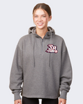 SILVER BULLETS  - Ladies Boxy Quarter Zip Hood (ORDER BY 8/14 FOR 8/28 COMPLETION)